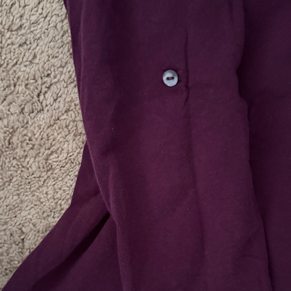 Women's Purple Turtleneck Sweatshirt - Picture 4 of 7
